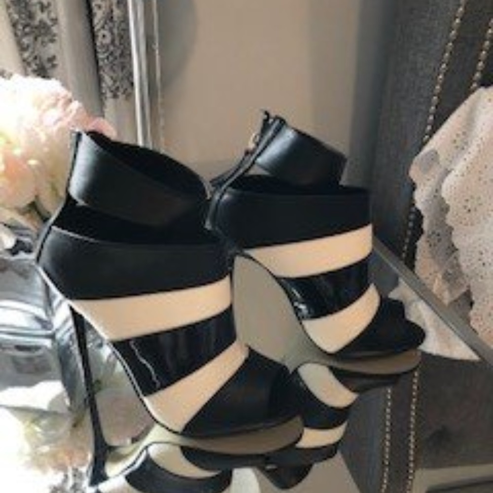 Black & White Booties